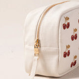 Cherries Makeup Bag - Cream