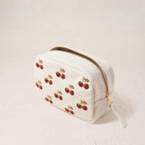 Cherries Makeup Bag - Cream