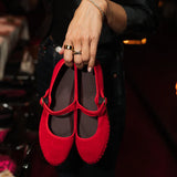 Mellark Mary Jane Shoes - Red