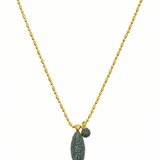 Happy Fish Pendant Necklace - Indian Agate