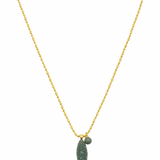 Happy Fish Pendant Necklace - Indian Agate