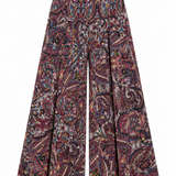 Wide Leg Trousers - Paisley