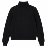 Distressed Roll Collar - Black
