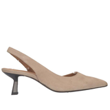 Therese Suede Slingback - Taupe