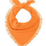 Distressed Triangle Scarf - Sunshine Orange