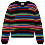 Rainbow Textured Crew - Multi