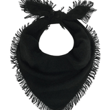 Distressed Triangle Scarf - Black