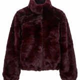 Sammy Faux Fur Jacket - Plum