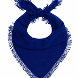 Distressed Triangle Scarf - Sky Diver