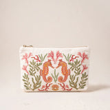 Coral Seahorse Everyday Pouch - Sea Salt