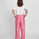 Crispy Pleated Trousers - Pink