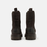 Katelyn Suede Wool Boots - Brown