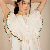 Darcy Top - Ecru Multi