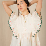 Darcy Top - Ecru Multi