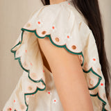 Darcy Top - Ecru Multi