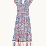 Della Maxi Dress - Blue/Pink