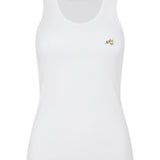 Dog Logo Rib Vest - White
