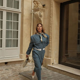 Alicia Trousers - Denim Blue