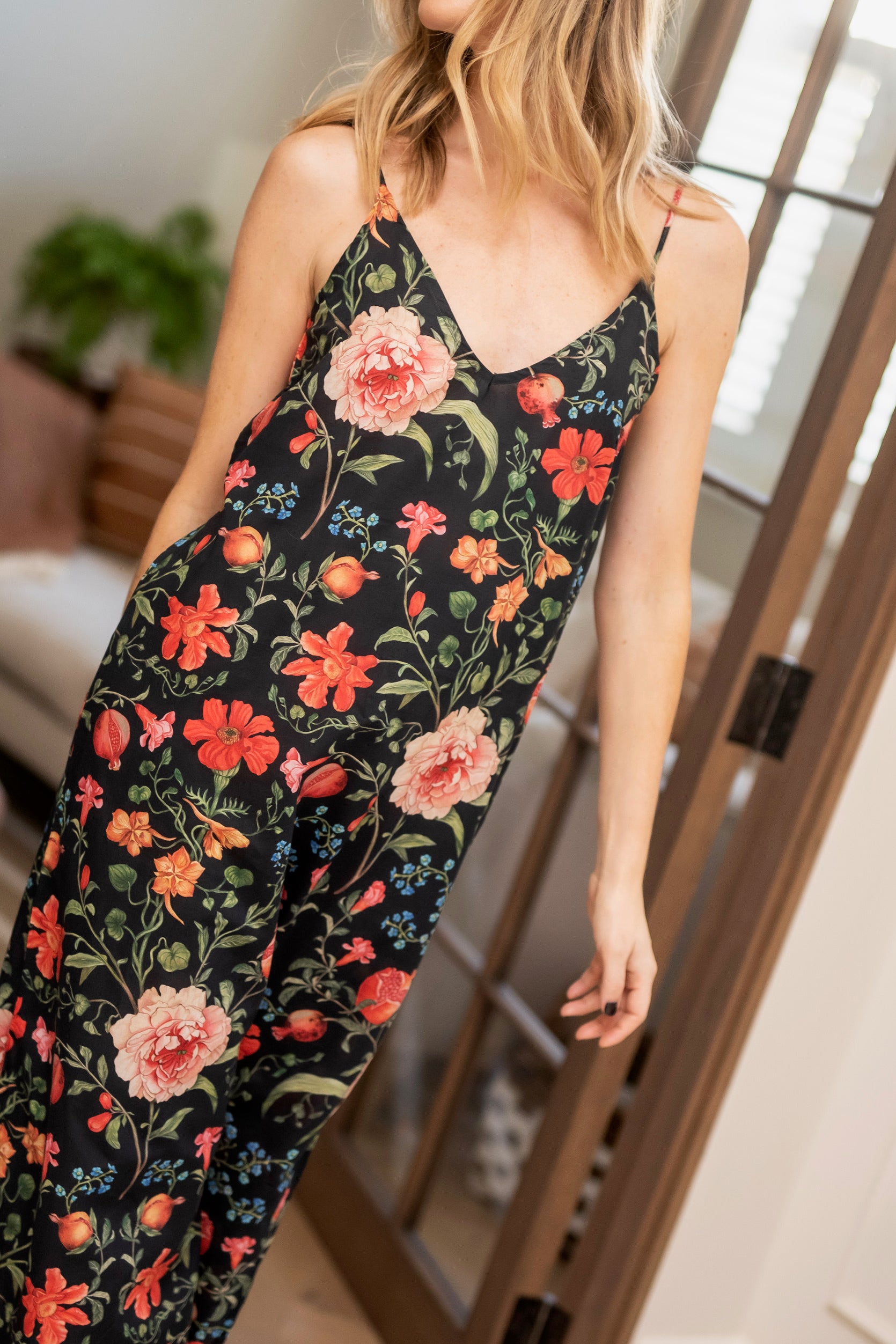 Persephone Slip Nightie - Black