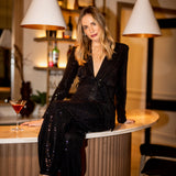 Taylor Jumpsuit - Black Sparkle