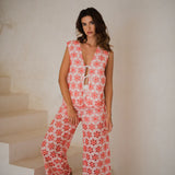 Lupy Trousers - Red Eyelet