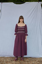 Load image into Gallery viewer, Seventy + Mochi Sally Square Neck Dress - Claret
