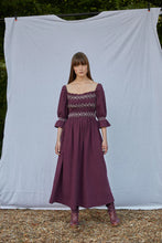 Load image into Gallery viewer, Seventy + Mochi Sally Square Neck Dress - Claret
