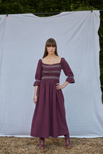 Load image into Gallery viewer, Seventy + Mochi Sally Square Neck Dress - Claret
