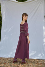 Load image into Gallery viewer, Seventy + Mochi Sally Square Neck Dress - Claret
