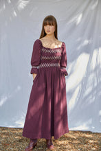 Load image into Gallery viewer, Seventy + Mochi Sally Square Neck Dress - Claret
