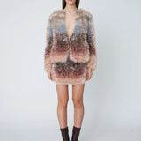 Fuzzy Cardigan - Twilight