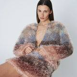 Fuzzy Cardigan - Twilight