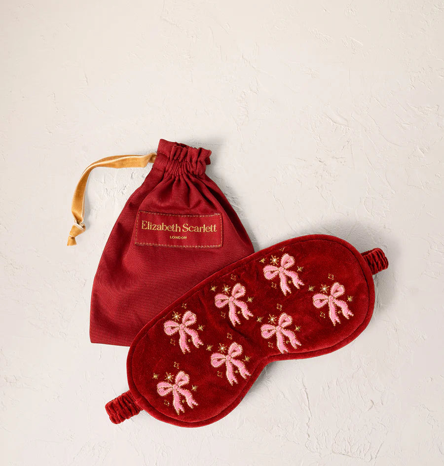Dazzling Bows Eye Mask - Rouge
