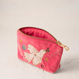 Doves Of Peace Coin Purse - Spiced Coral