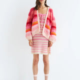 Edda Cardigan - Super Pink
