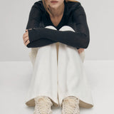 TB.490 Crochet Leather Trainers - Cream