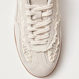 TB.490 Crochet Leather Trainers - Cream