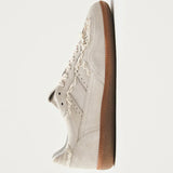 TB.490 Crochet Leather Trainers - Cream