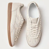 TB.490 Crochet Leather Trainers - Cream