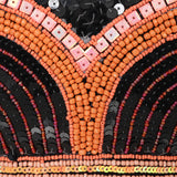 LBL Sequin Clutch Bag - Black/Red Mix