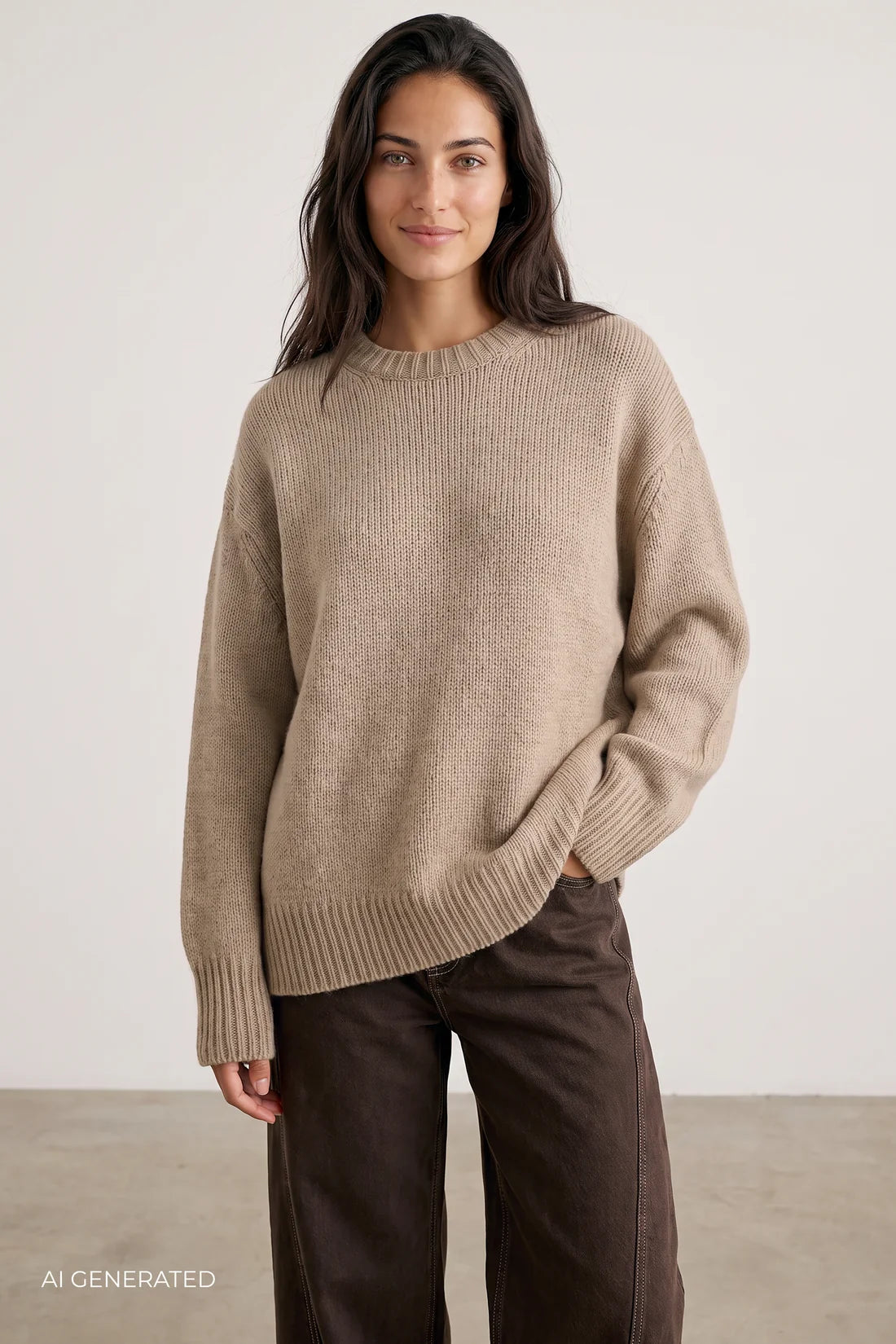 LR-Perle 1 Jumper - Sand