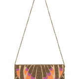 LBL Sequin Clutch Bag - Orange/Purple Mix