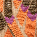 LBL Sequin Clutch Bag - Orange/Purple Mix