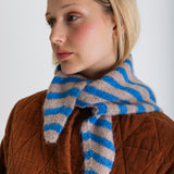 Elizabeth Triangle Scarf - Hassar Blue