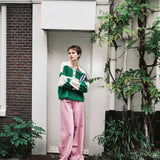 Hamam Polo Jumper - Green/Beige