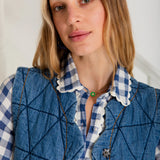 Estelle Gilet - Mid Wash Denim