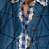 Estelle Gilet - Mid Wash Denim