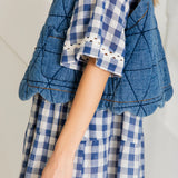 Estelle Gilet - Mid Wash Denim