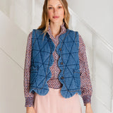 Estelle Gilet - Mid Wash Denim