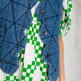 Estelle Gilet - Mid Wash Denim